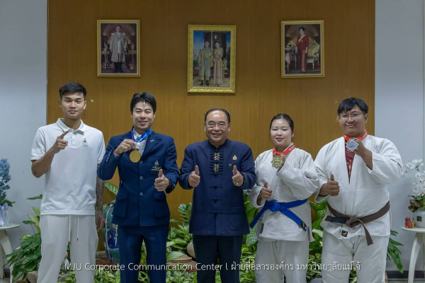 ร่วมชื่นชมยินดีกับ “ฮีโร่แม่โจ้”  สร้างชื่อเสียงด้านกีฬาระดับชาติ